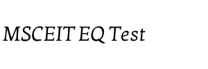 MSCEIT EQ Test Test